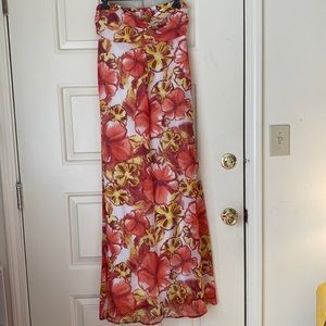 Xhilaration Strapless Floral Maxi
